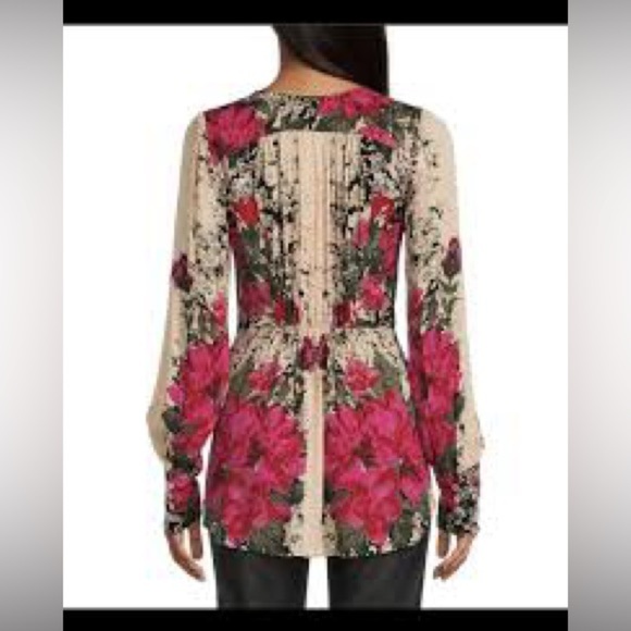 Free People Mikayla Floral Print Tunic Size XS NWOT - Picture 2 of 16